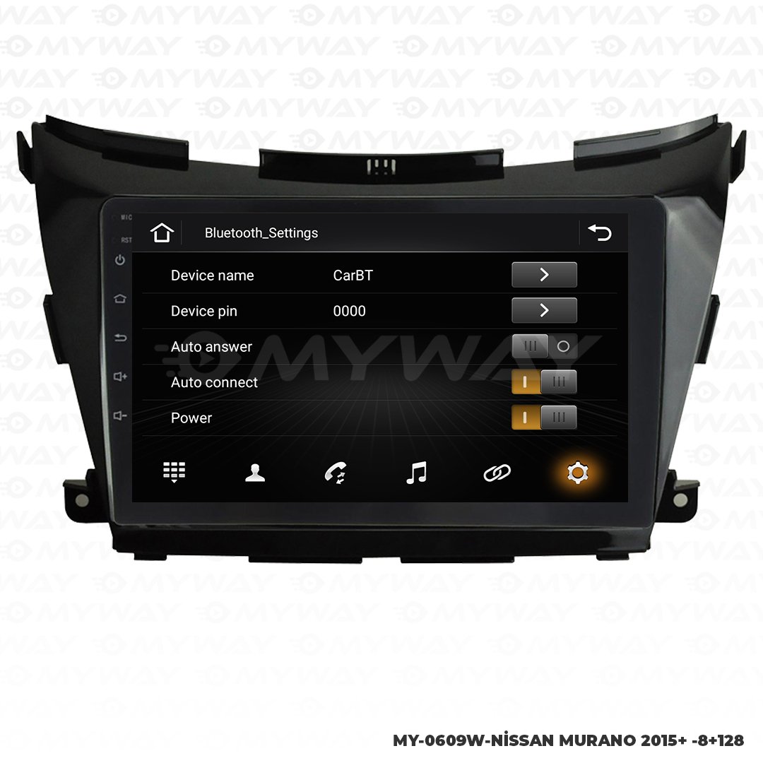 Nissan Murano Android Multimedya Carplay Navigasyon Ekran - 8Gb Ram+128Gb Hdd - Myway 7 Nissan Murano Android Multimedya Carplay Navigasyon Ekran - 8Gb Ram+128Gb Hdd - Myway - Görsel 6