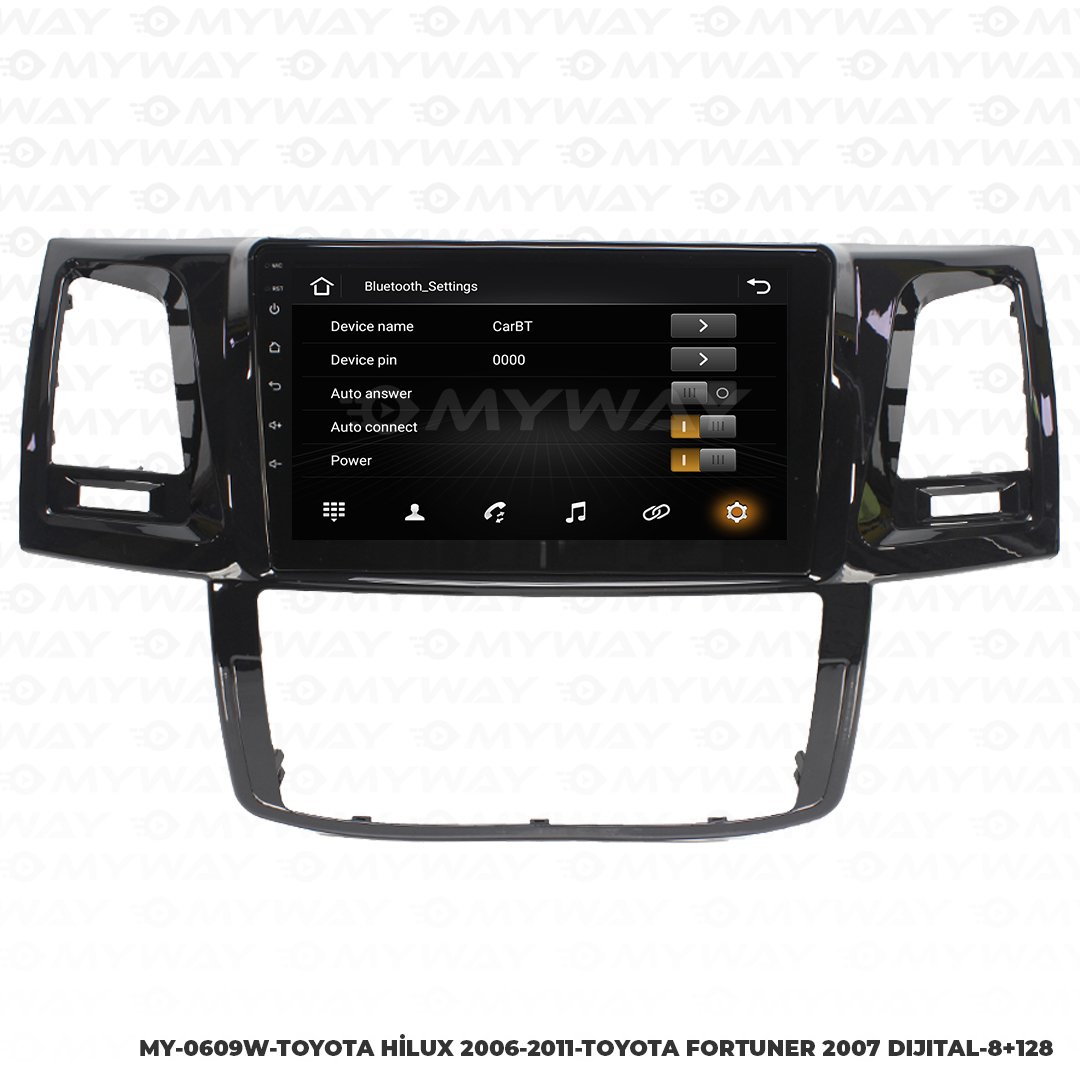 Toyota Fortuner Android Multimedya 4Gb Ram Carplay Navigasyon Ekran - Myway 4 Toyota Fortuner Android Multimedya 4Gb Ram Carplay Navigasyon Ekran - Myway - Görsel 3