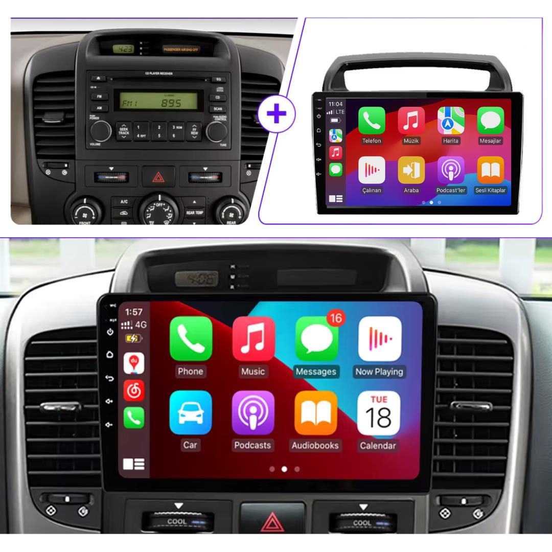 Kia Carnival Android Multimedya Sistemi 2-32 Myway (2007-2009) 2 Kia Carnival Android Multimedya Sistemi 2-32 Myway (2007-2009)