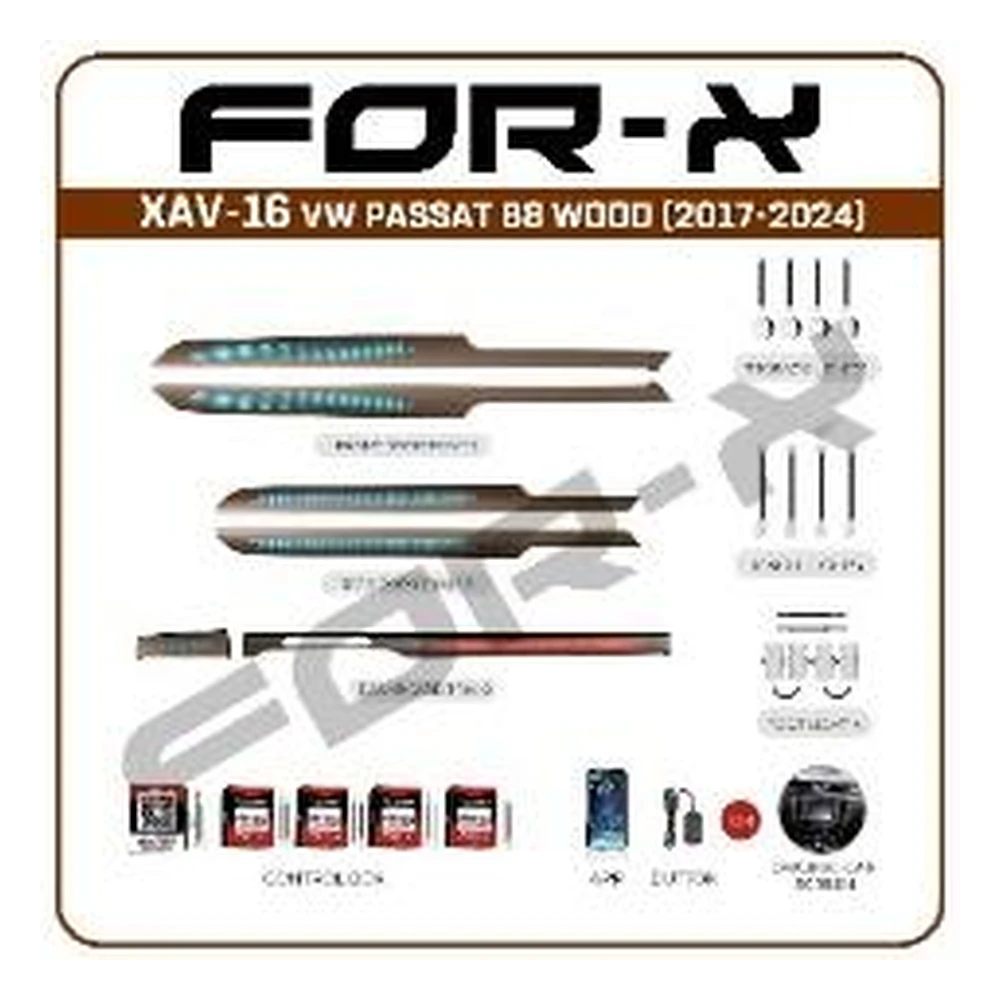 forex xav 16 wood volkswagen passat b8 2017 2024 ambiyans led 1