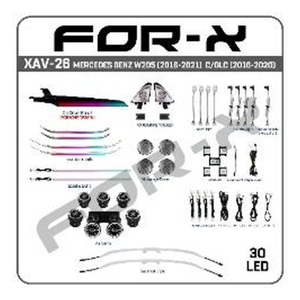 forex xav 26 benz w205 c glc 2016 2021 porsche design ambiyans led 1